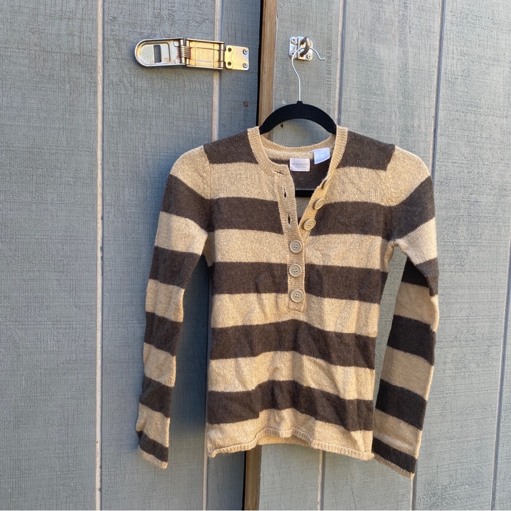 Brown and Cream Colored long sleeve